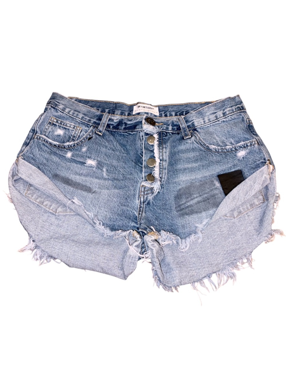 One Teaspoon Bandits relaxed fit button fly denim shorts Women’s size 28